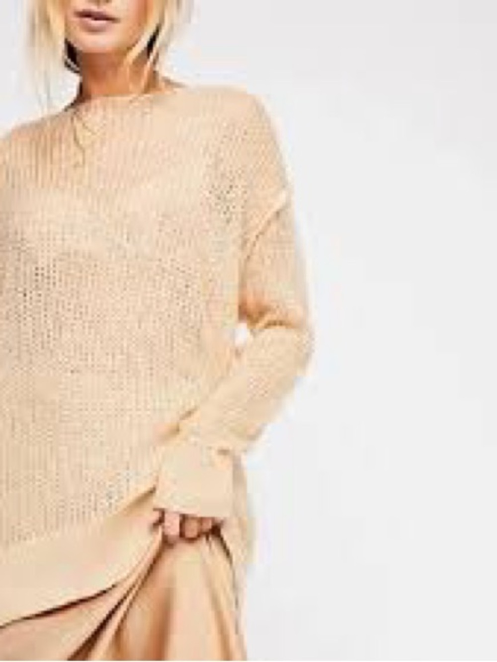 Free People | Mohair Blend Knit Oversized Sweater